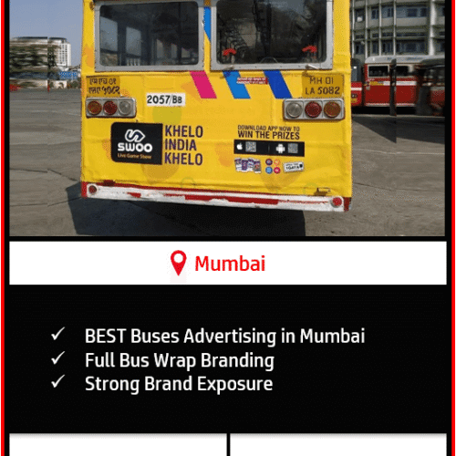 Bus Branding ( Full / Back Pannel ) Per Bus / Month (Printing & Permission Charges Extra)